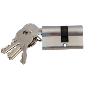 Double cylinder with 3 keys