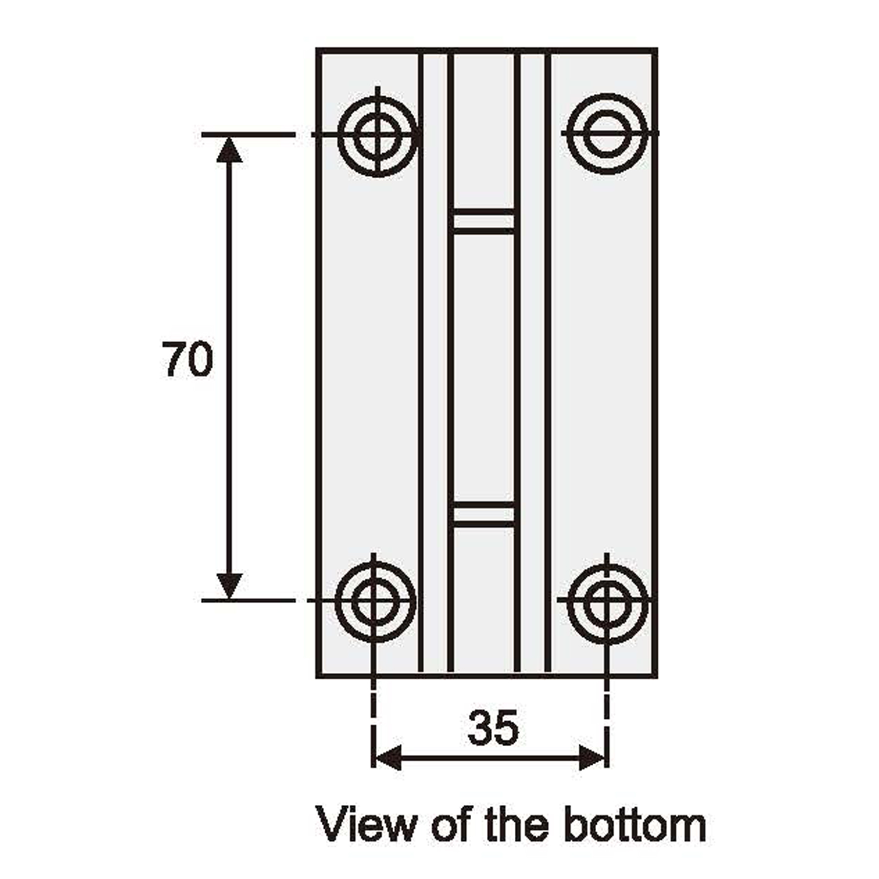 Shower Door Hinge Glass-Wall 90° - Image 4