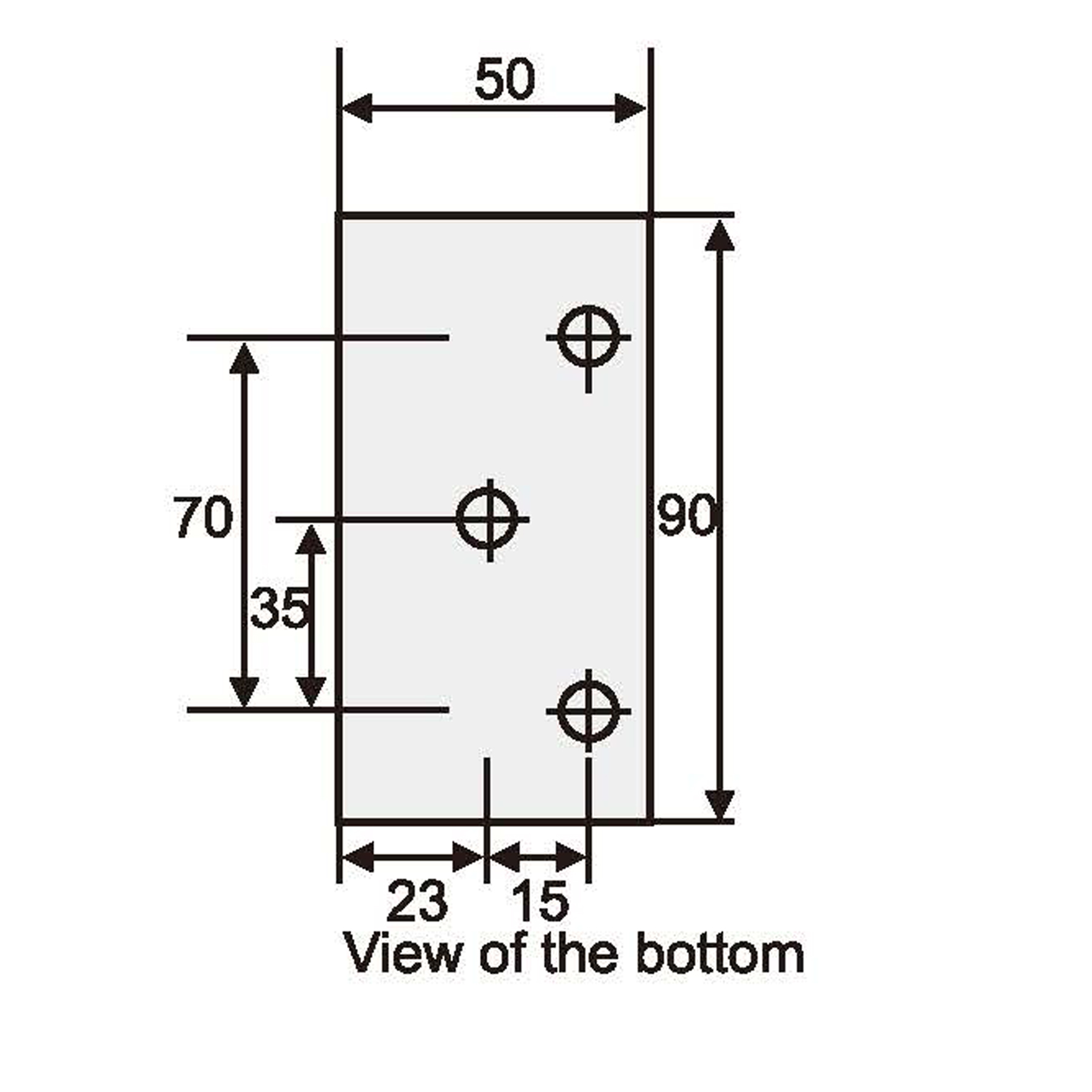 Shower Door Hinge Glass-Wall 90° - Image 4