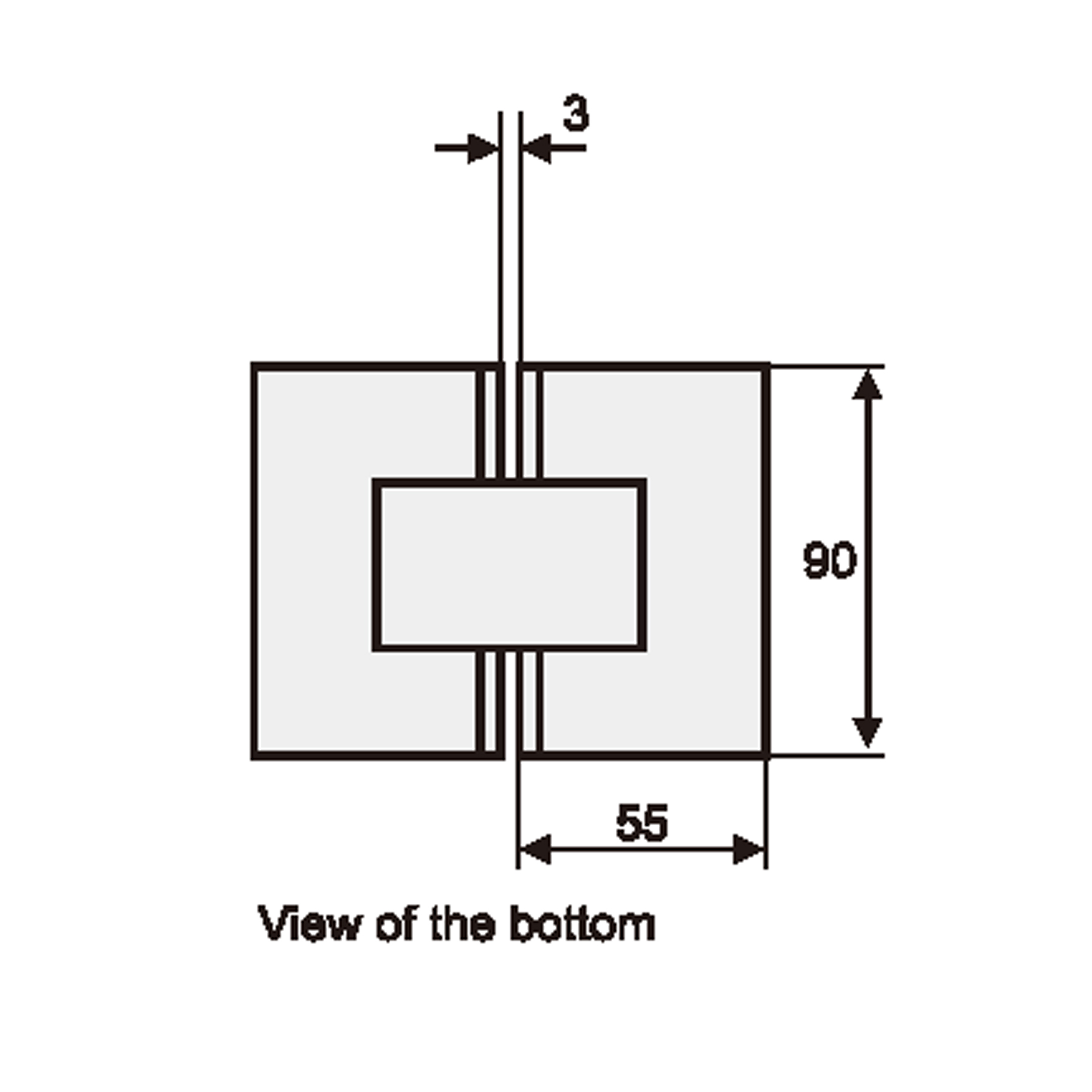 Shower Door Hinge Glass-Glass 135° - Image 2