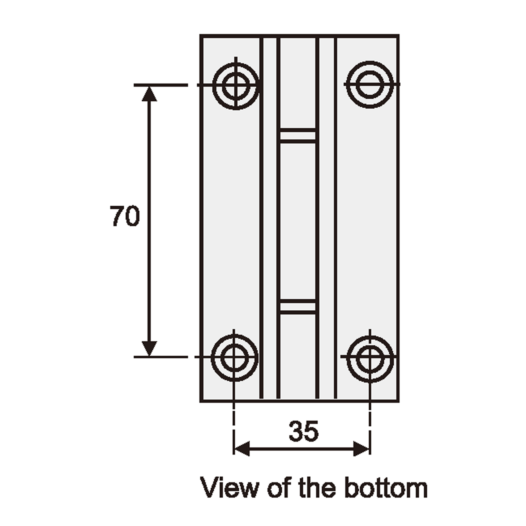 Shower Door Hinge Glass-Wall 90° - Image 2