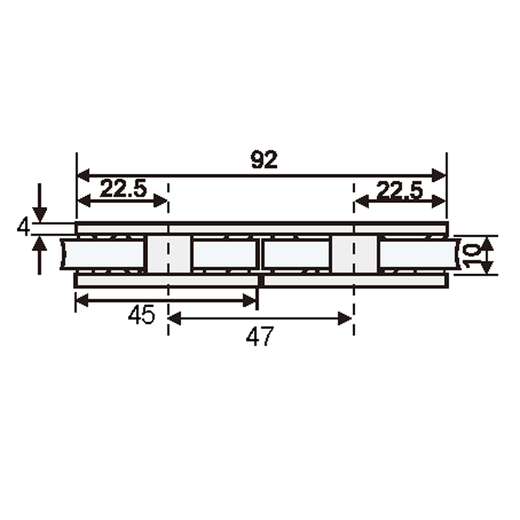 Glass Clamp Glass-Glass 180° For Shower Enclosures - Image 2