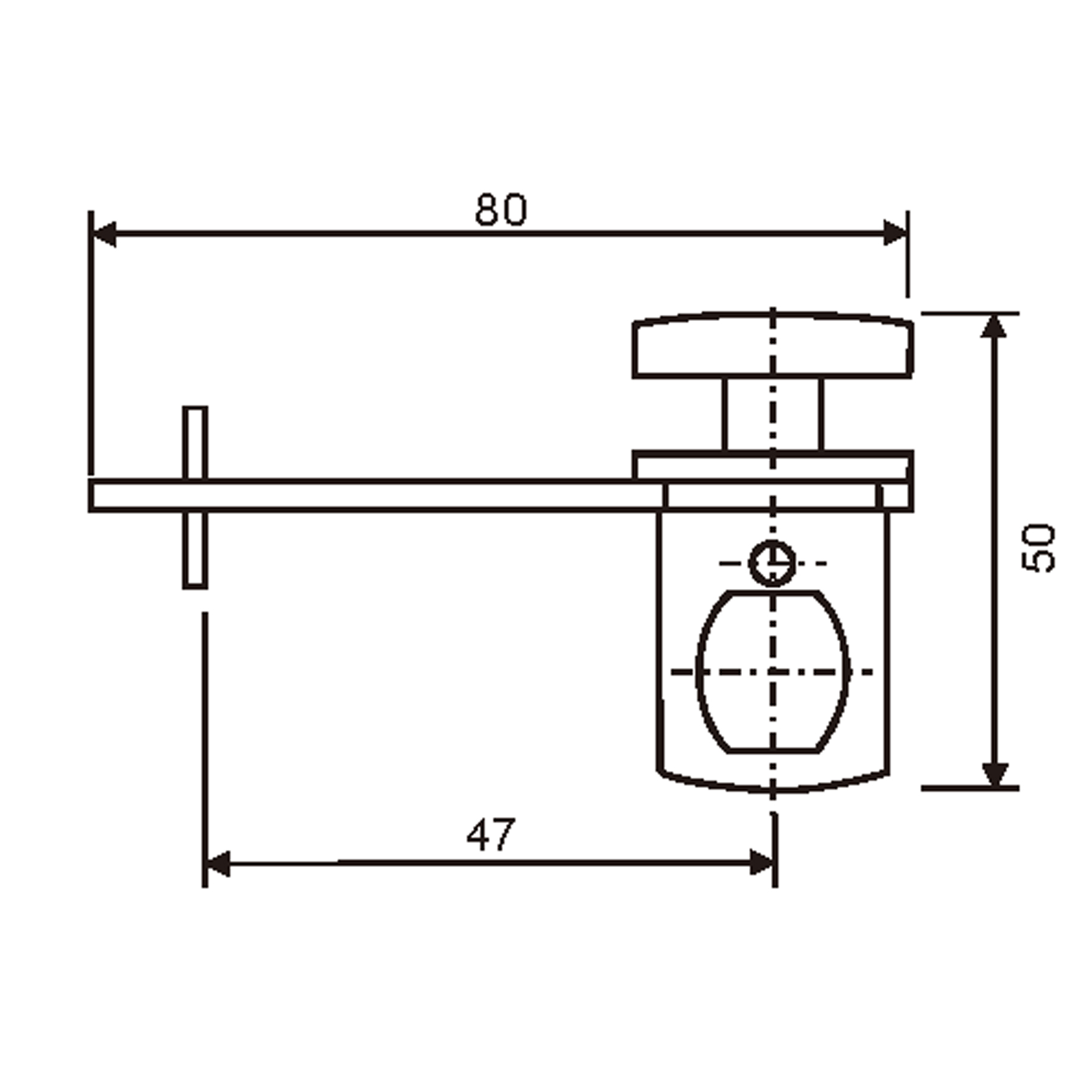 Latch Lock for Glass Shower Enclosures & Toilets (Glass-to-Wall) - Image 3