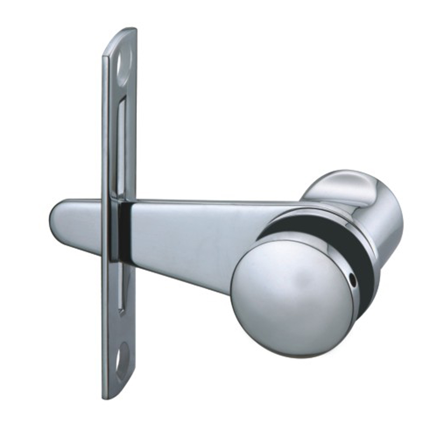Latch Lock for Glass Shower Enclosures & Toilets (Glass-to-Wall)