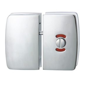 Latch Lock for Glass Shower Enclosures & Toilets (Glass-to-Glass)