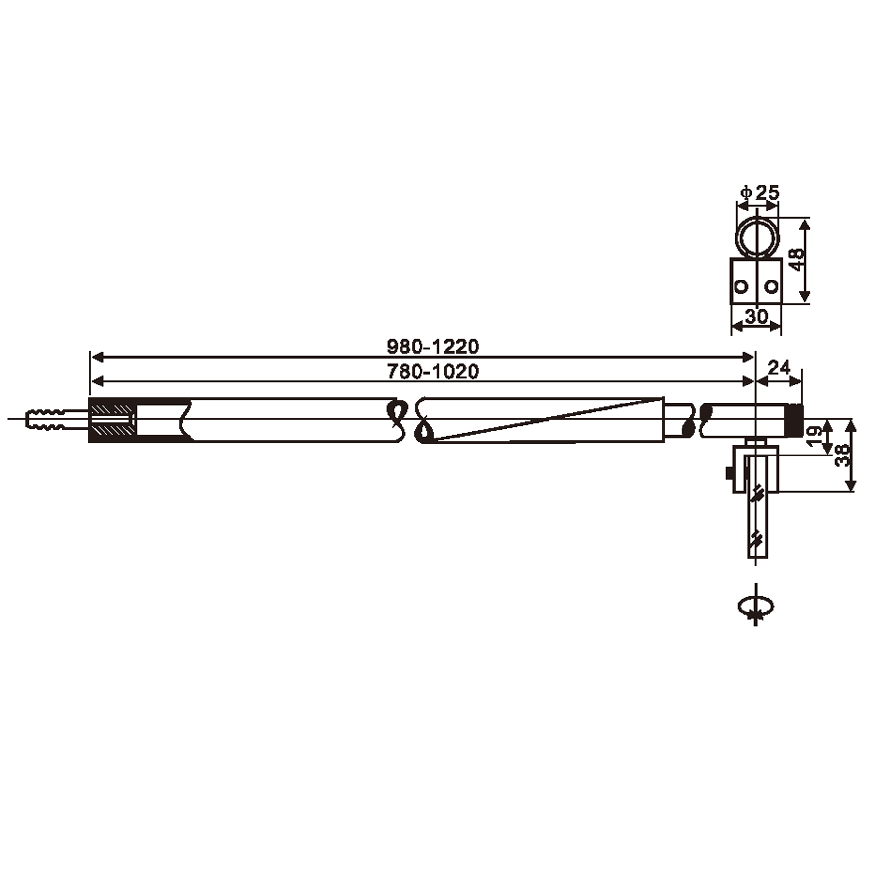 Shower Support Bar For Corner Shower Enclosures (Wall-to-Glass) - Image 2