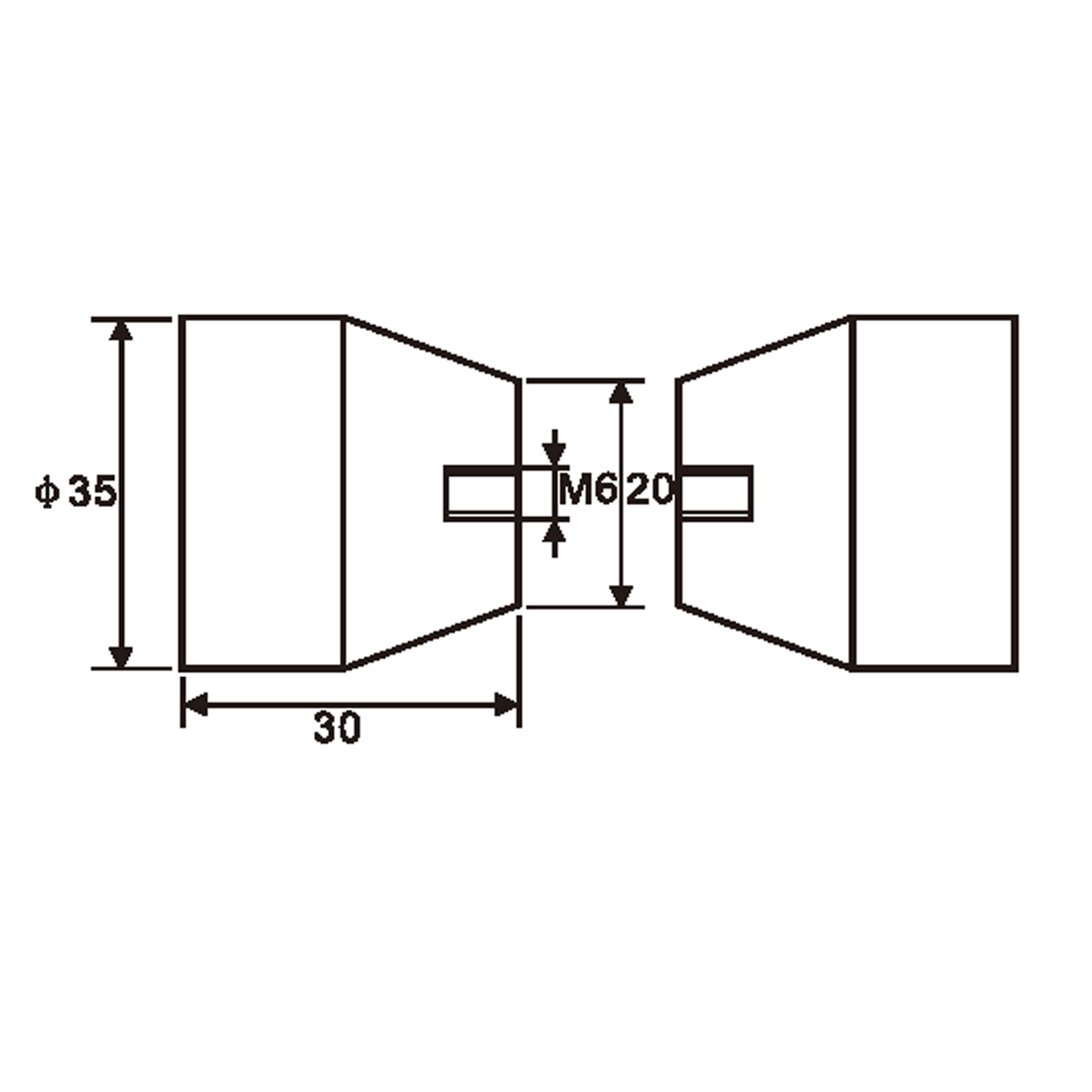 Shower door knob (a pair) - Image 3