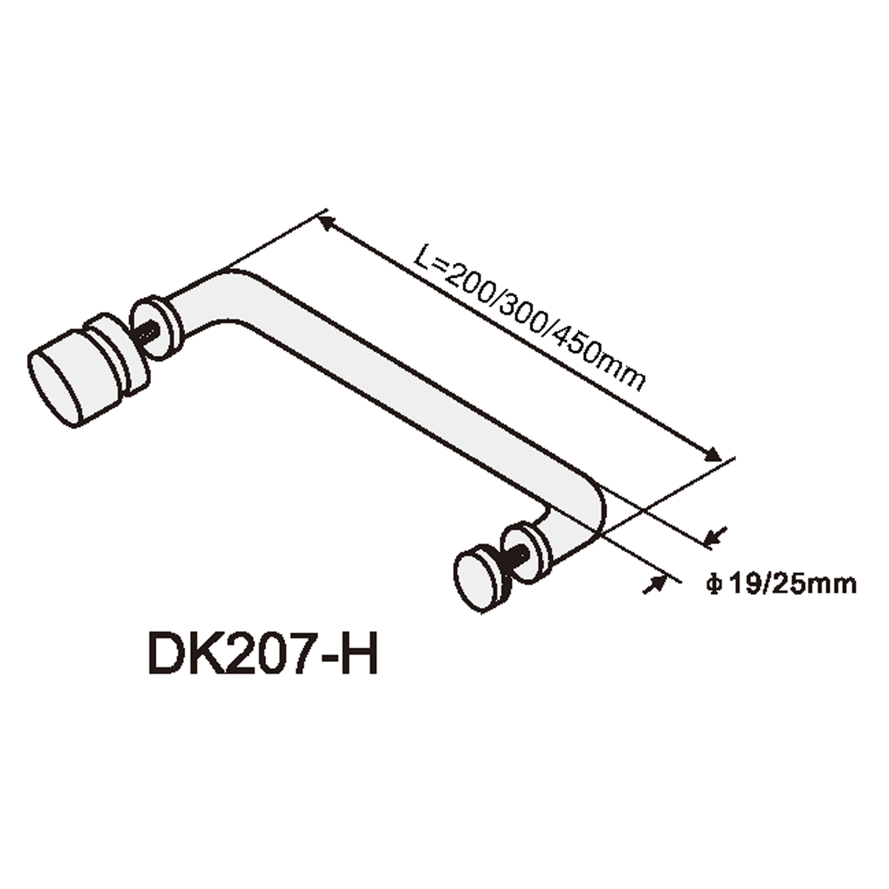Shower door knob (a pair) - Image 2