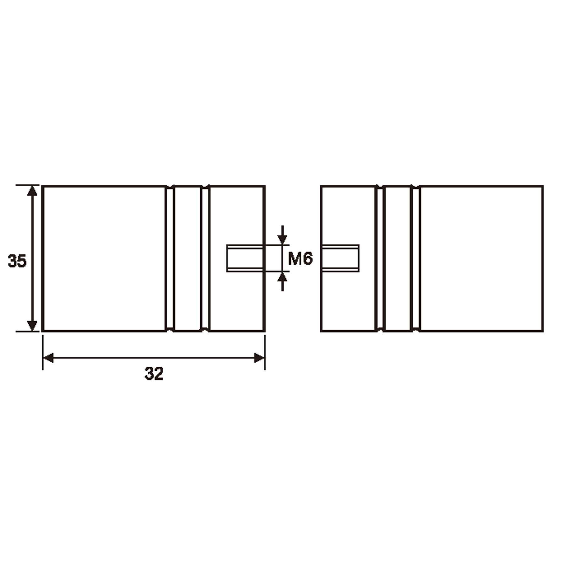 Shower door knob (a pair) - Image 3