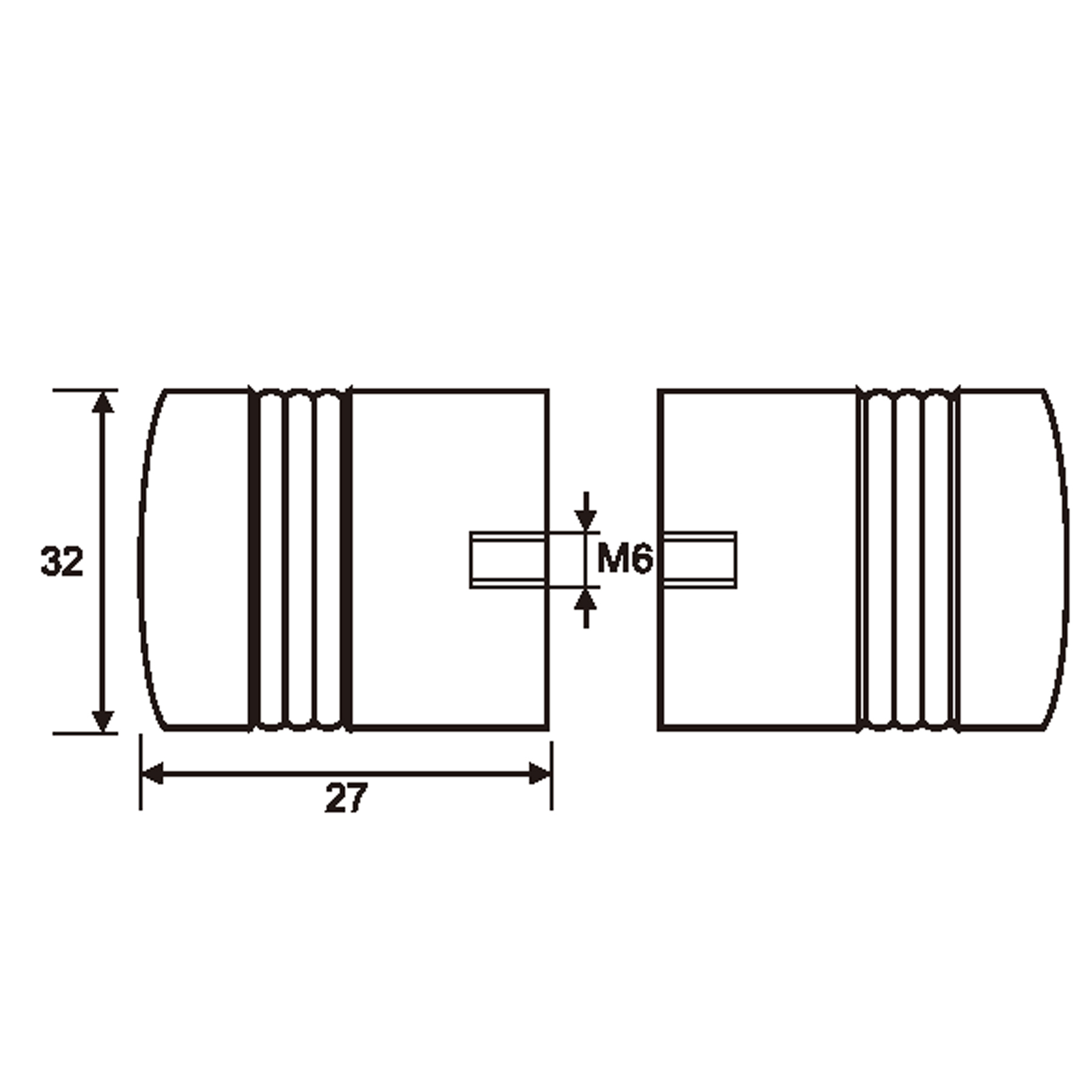 Shower door knob (a pair) - Image 3