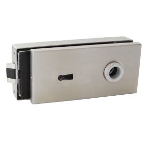 Glass door lock case with buntbart (without handle)