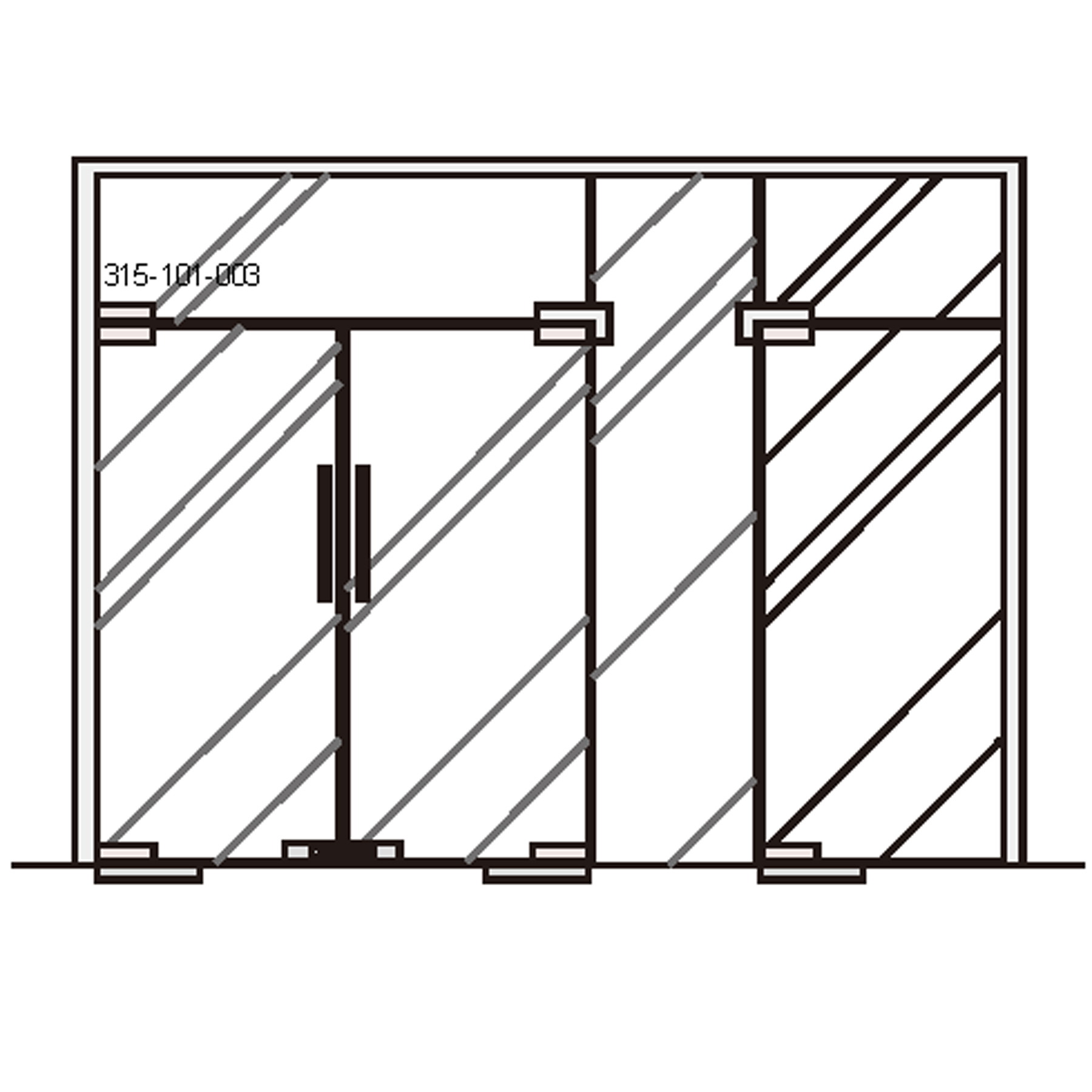 Glass Door Transom Patch Fitting - Image 2