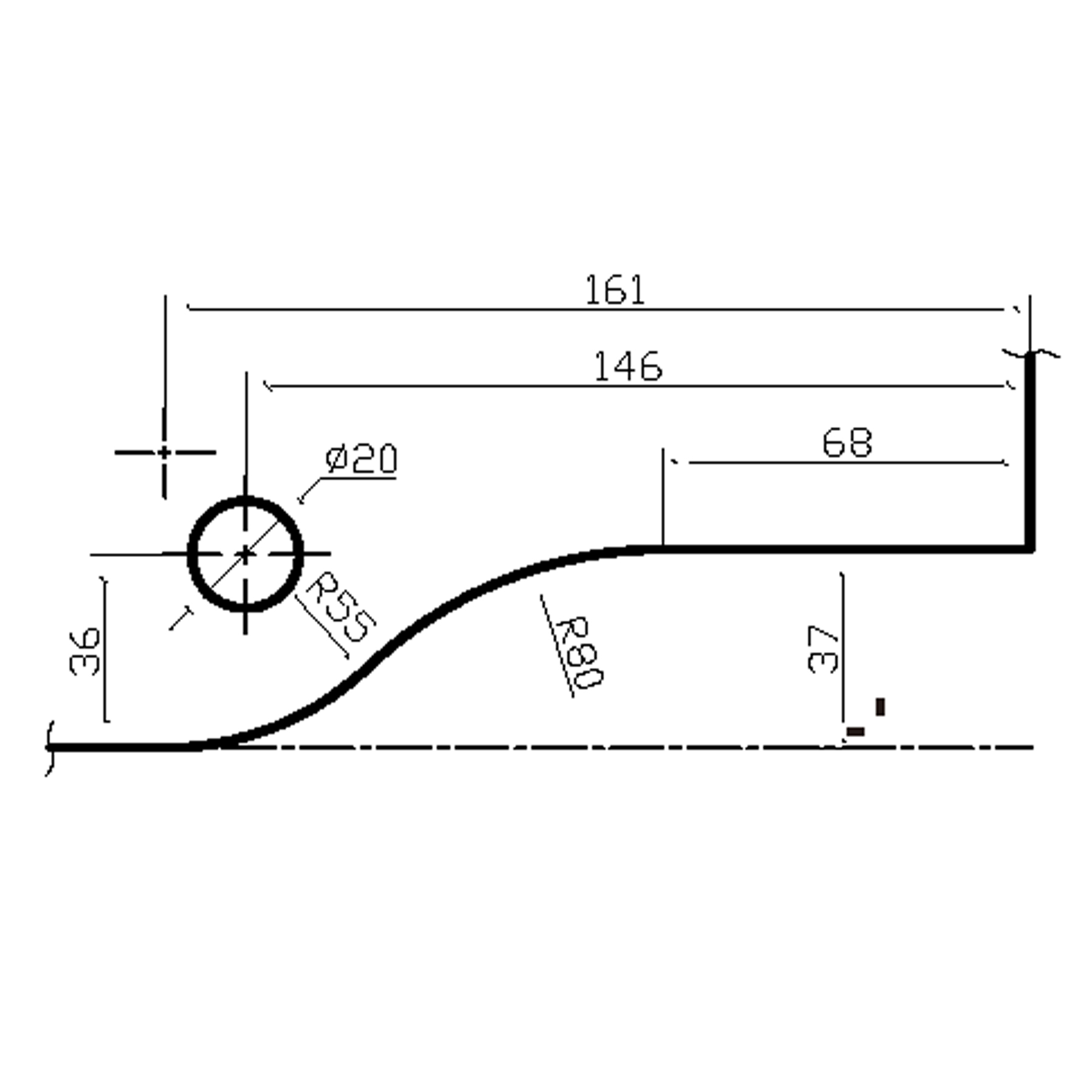Glass Door Transom Patch Fitting - Image 3