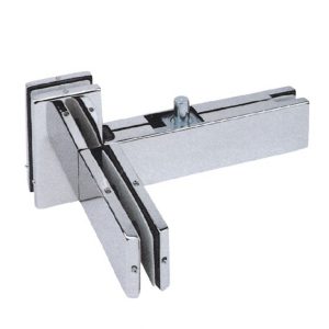 Glass Door Sidelite Transom Patch Connector with Fin (Left)