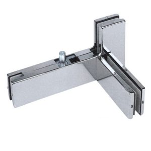 Glass Door Sidelite Transom Patch Connector with Fin (Right)